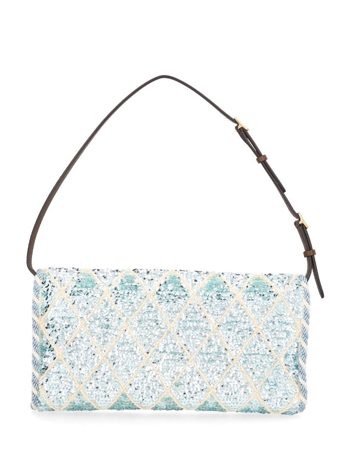 Valentino Garavani Devain Small Shoulder Bag Ric.Sequins Rhombelle/Vit.Soft Grain L./ Shoulder Bags - Multicolor | afccb439ef6473943f05ad7136a6f44dccf8d3cd