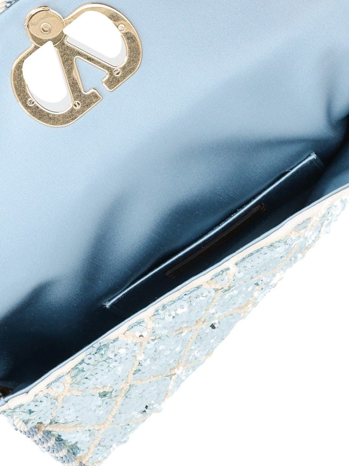 Valentino Garavani Devain Small Shoulder Bag Ric.Sequins Rhombelle/Vit.Soft Grain L./ Shoulder Bags - Multicolor | 2e18718e1b63c4edf1af288a9c9f34b7d2d2176d