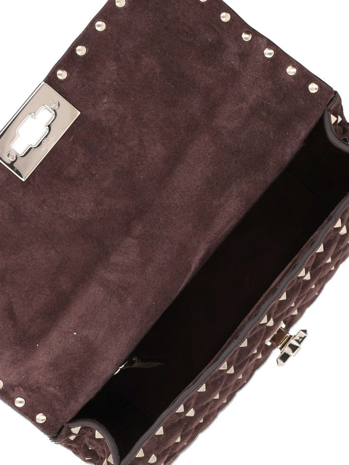 Valentino Garavani Rockstud Spike Shoulder Bags - Brown | dd7715a257d1440f548431519b494e27eb48b621