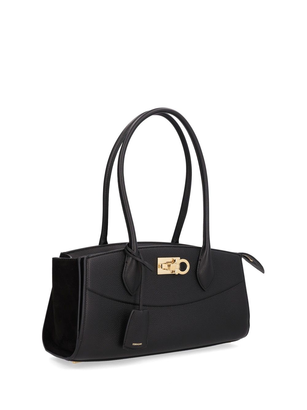 Ferragamo The New Studio Soft Ew Shoulder Bags - Black | 2b80f7af4cb1ff560a8cbab8bc9390cdc00b56e9