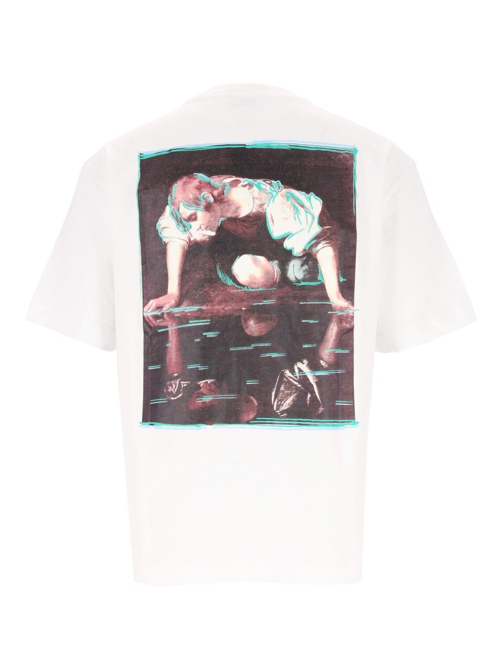 Off-White Inked Narciso Skate S/S Tee T-Shirt - White | b1135b62766c0e052d7e27f615ced8587c34bde4