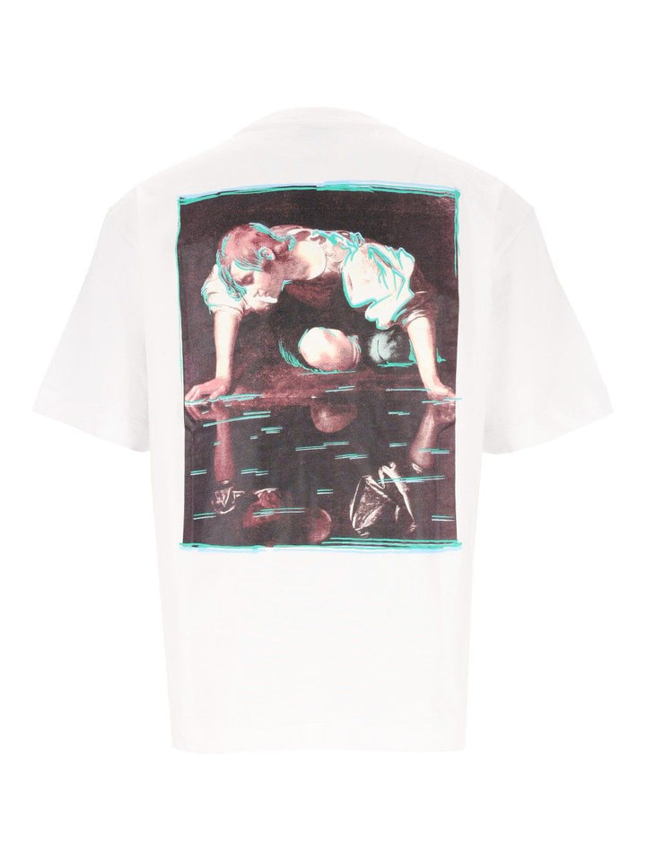 Off-White Inked Narciso Skate S/S Tee T-Shirt - White | b1135b62766c0e052d7e27f615ced8587c34bde4
