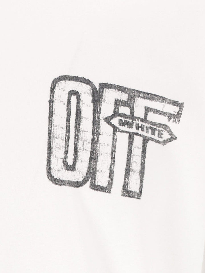 Off-White Motion Arrow Skate S/S Tee T-Shirt - White | 68ef908de6048f9716b2f1f11baf86069e199f6f