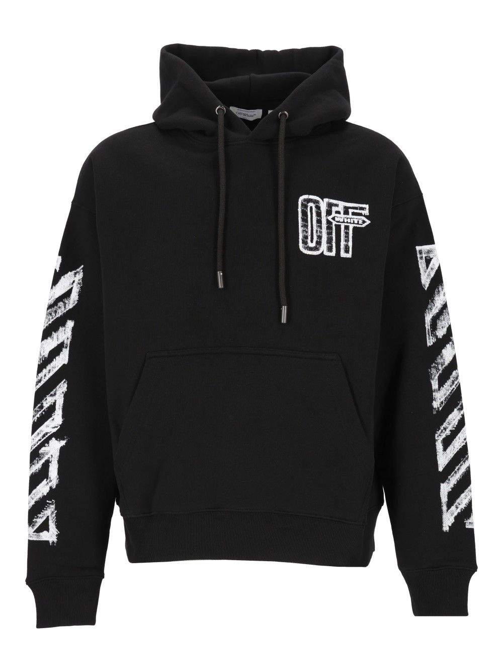 Off-White Motion Arrow Skate Hoodie Sweatshirts - Black | 19a9a3cece0d326073b71f8dce6b92000d216c12