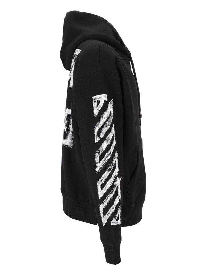 Off-White Motion Arrow Skate Hoodie Sweatshirts - Black | bcad1610bae41488c86293ec049def962cb70565