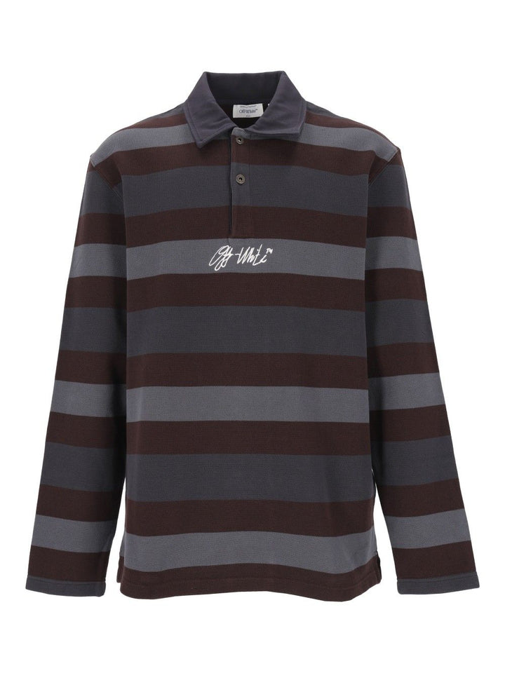 Off-White Long-Sleeved Polo shirt - Multicolor | e4c837b62aecc55382246f412986b78f6332ec16