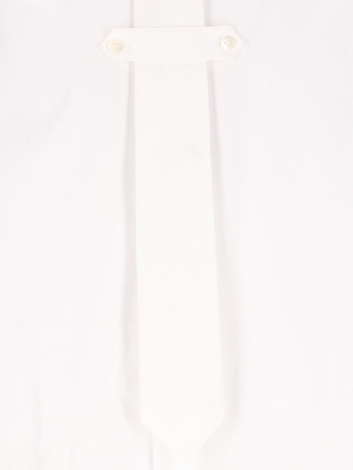 Dries Van Noten Poplin Shirt With Tie Shirts - White | 6c9803eaf7ea69f6438efb9a6ed285e260da4af5