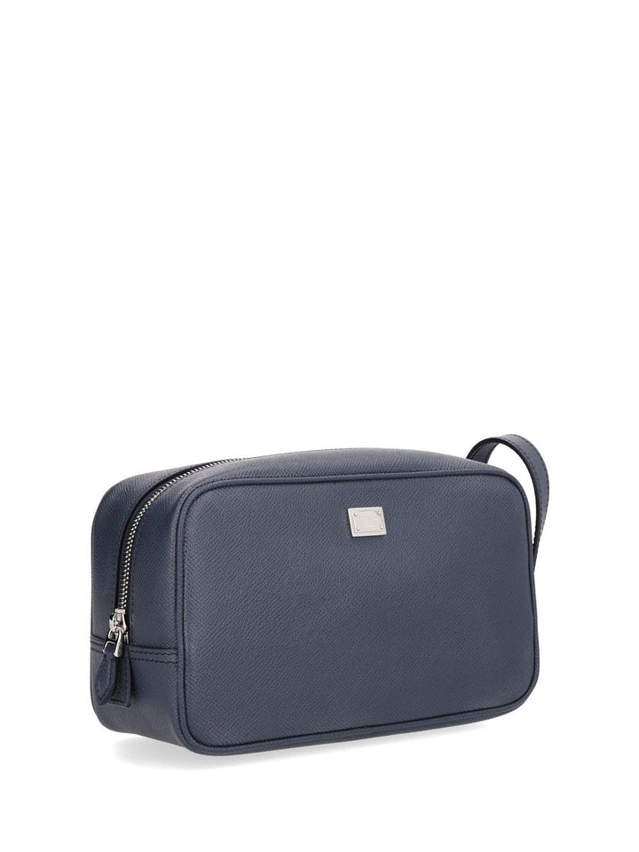 Dolce & Gabbana D&G Plaque Alpine Leather Beautycase Small leather goods - Blue | 77c22187bd5fa43dc6dcbce1c3a4ca5a737a3221