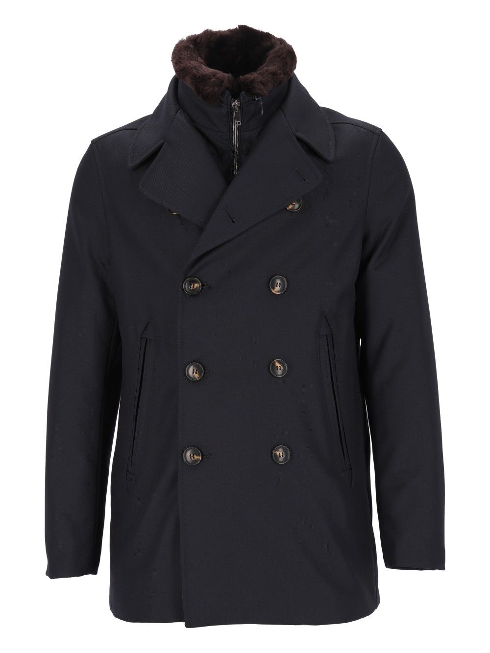 Al Duca D'Aosta Giaccone D.Petto Con Davantino  Collo Lapin  Kevlar 55pl 45 Lana Jackets - Blue | 78fa2cc5dcf0f41f2253f4d3461e1de6ecd99e91