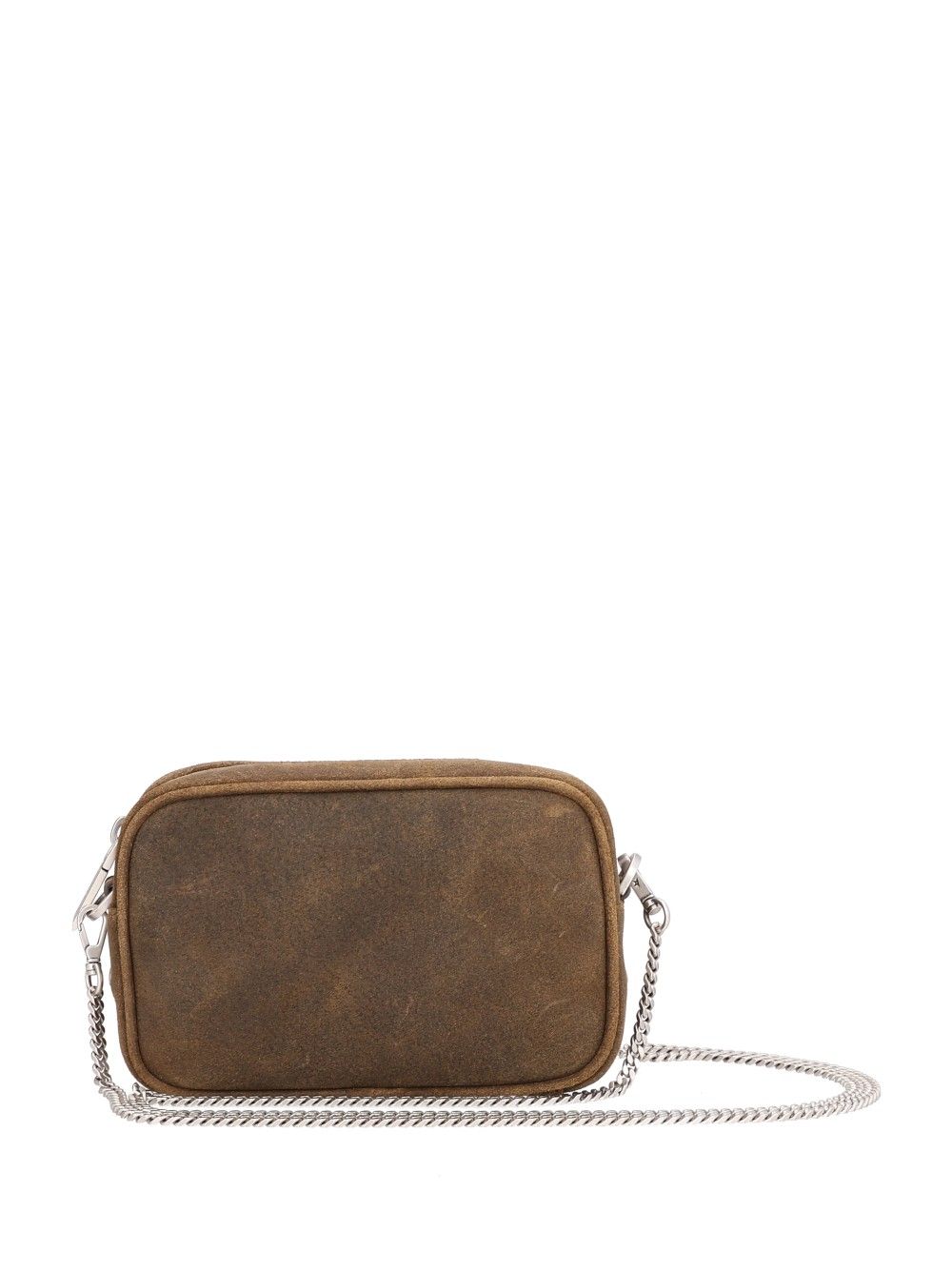 Golden Goose Deluxe Brand Mini Star Bag Suede Leather Body With Studs And Palladium Metal Detail Crossbody Bags - Green | b0bff95cdd45dc980c7eb66ce731e3f824847692