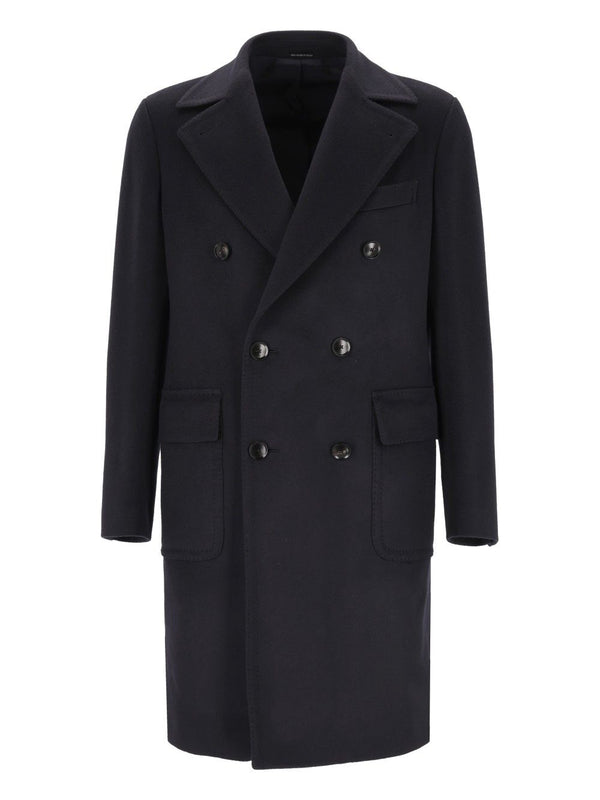 2 Petti Martingala 100 Cachemire Coats Blue
