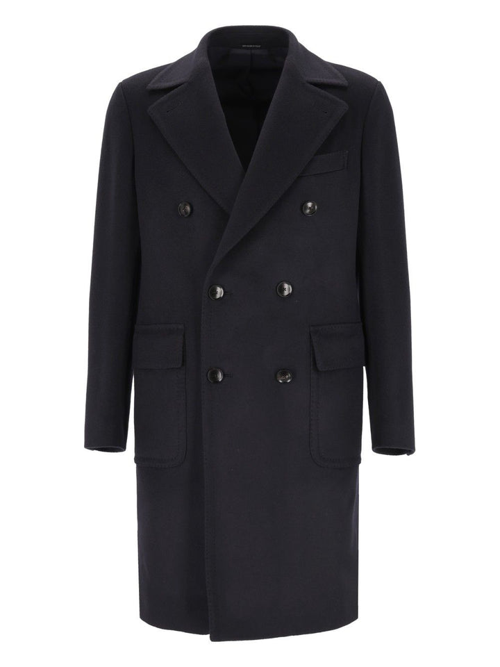 Al Duca D'Aosta 2 Petti Martingala 100 Cachemire Coats - Blue | 1a68bdf013ba23b7cdedfd0f0d43bdb2ecf2b811
