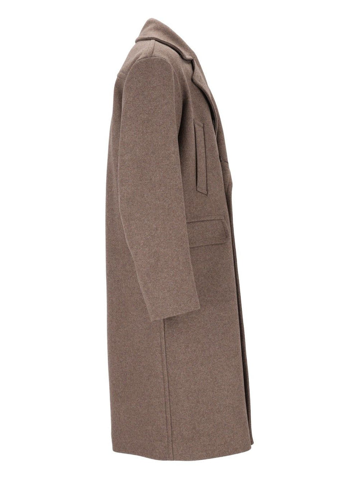 Dries Van Noten Rascott Bis Double Breasted Long Coat Coats - Grey | 50f74894b3ed00e2119e8d0a105d4008b1a8e43f