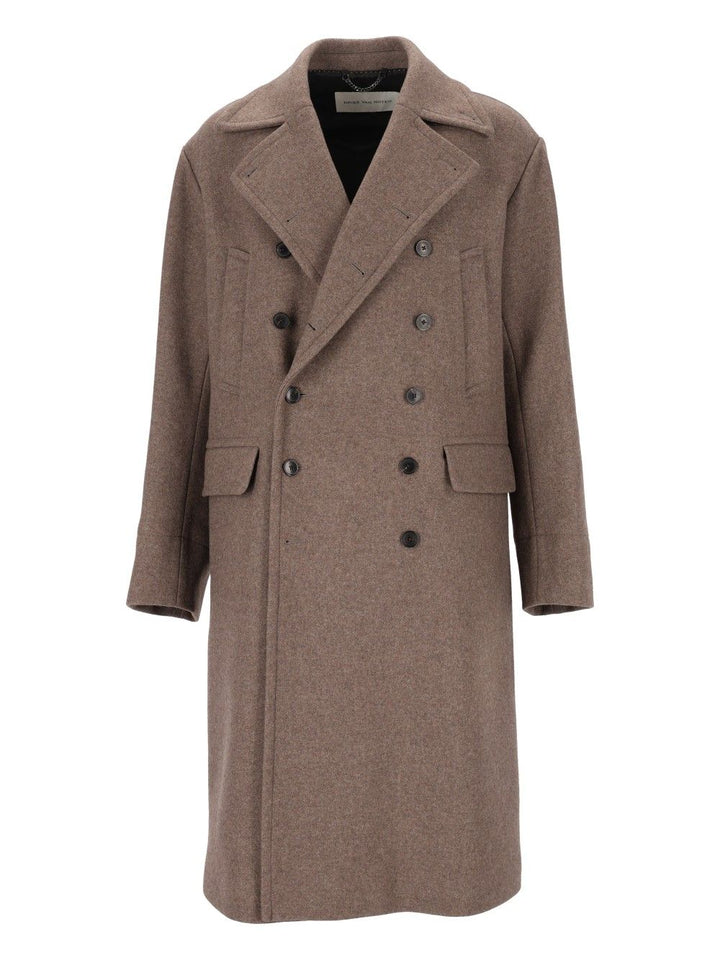 Dries Van Noten Rascott Bis Double Breasted Long Coat Coats - Grey | 24eb9148d4f5263e21a8f82b673c3c9fed88a36a