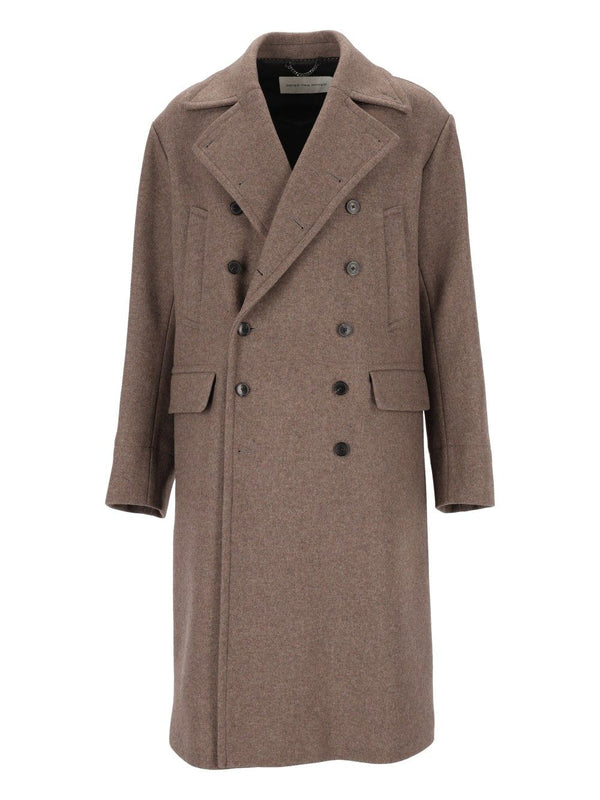 Rascott Bis Double Breasted Long Coat Coats Grey