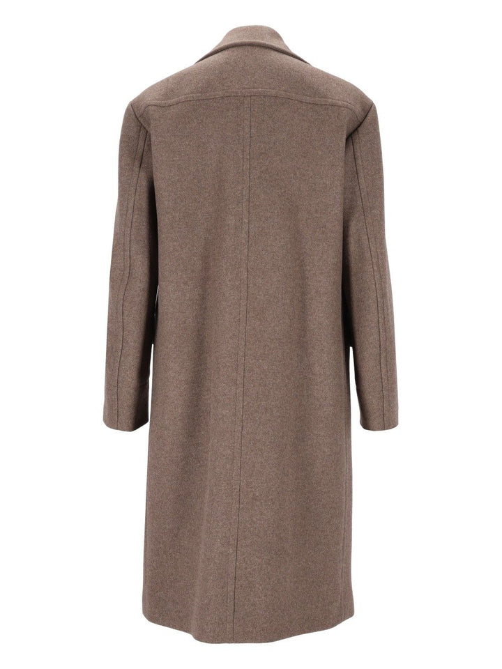 Dries Van Noten Rascott Bis Double Breasted Long Coat Coats - Grey | 563a3180fb8adadfb63d5643e0ab9900a117a2d4