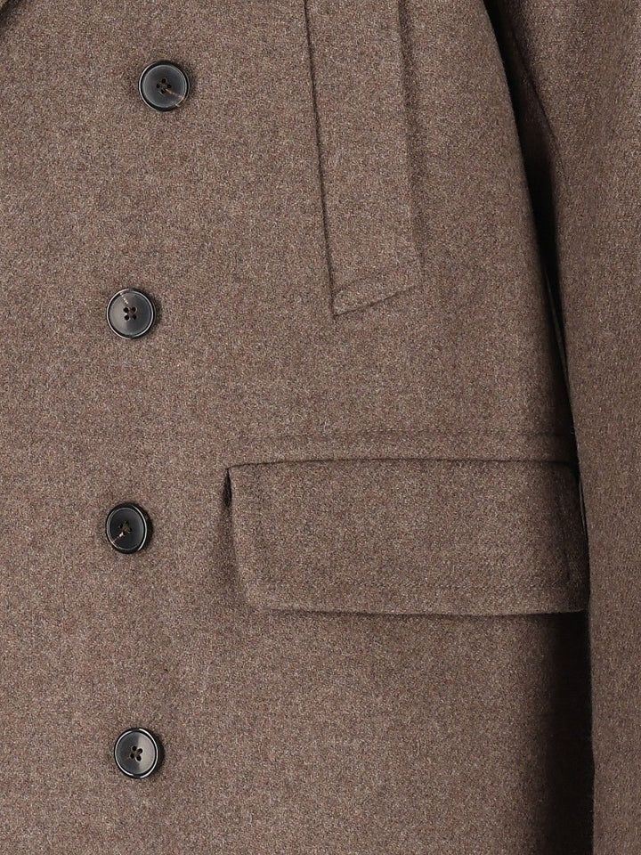 Dries Van Noten Rascott Bis Double Breasted Long Coat Coats - Grey | 095f204ed0480393bca5c5b3e4ecc11306fadf96