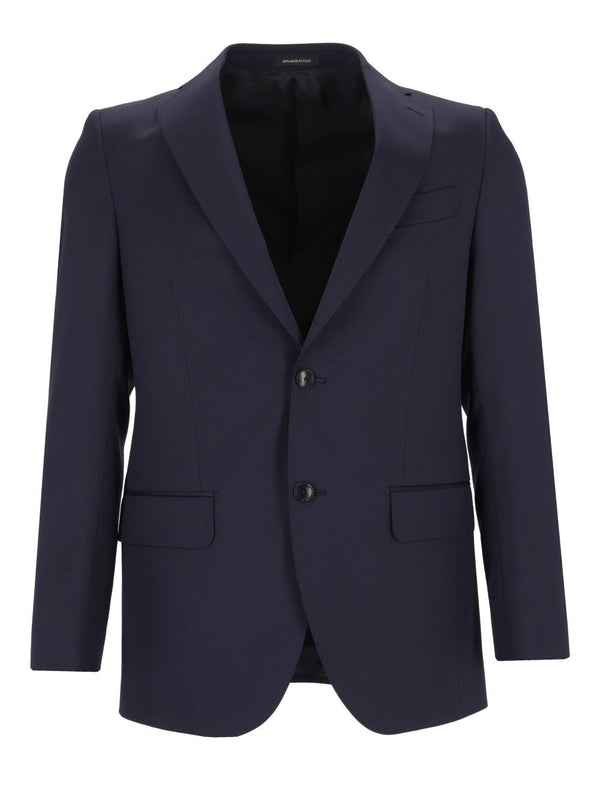 Abito Blu Saglia Continuativo Lana Dr.7 Dresses Blue