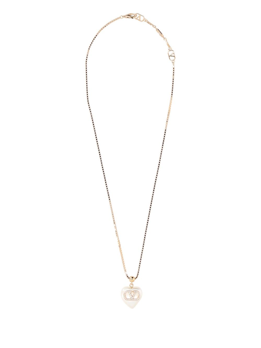 Valentino Garavani Vlogo Signature Heart Pendant Necklace Jewelry - Gold | eaadfcf6ab5a3dbae33829d2466e032e6cfc04ff
