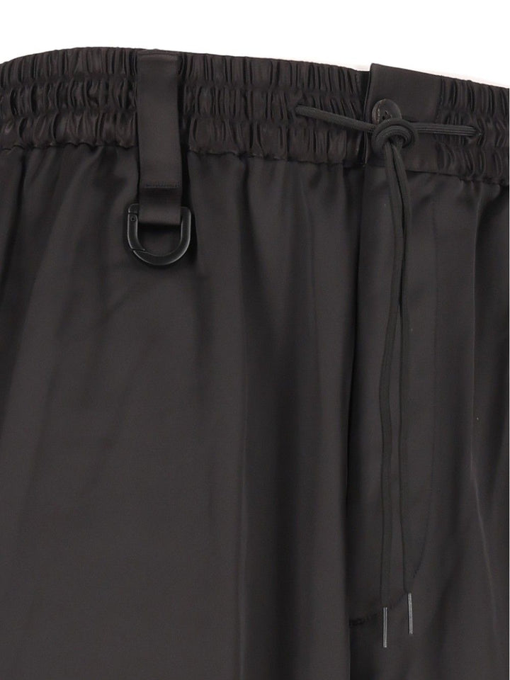 Adidas Y-3 Satin Track Pants Trousers - Black | 8043313ed6b723b7dc71e65340873233ffc381a0