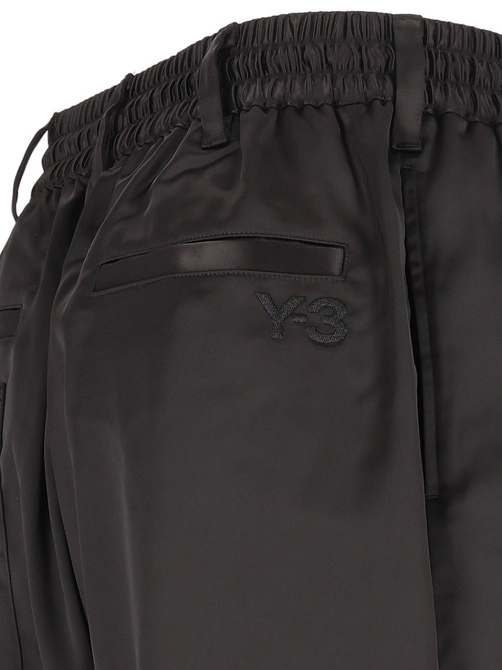 Adidas Y-3 Grd 3s Satin Track Pant Black Trousers - Black | 4360c0fc2ef6be18e4e7b424629908e0520a7b88