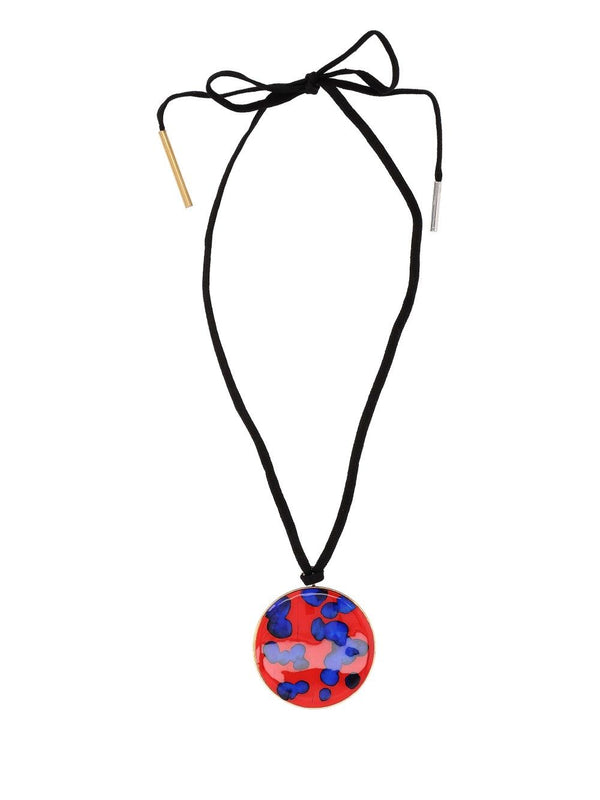 Necklace With Pendant Jewelry Red