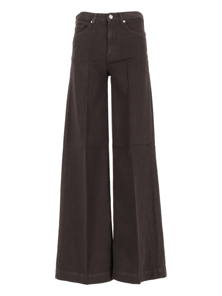 Nine In The Morning Nadia Palazzo Pant Light Canvas Jeans - Brown | 7a398420dec60606e9f1ceb538fa7e2e47d88fc3