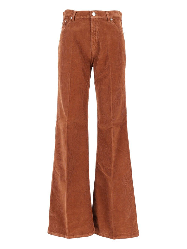 Clara Velvet Pier Jeans Brown
