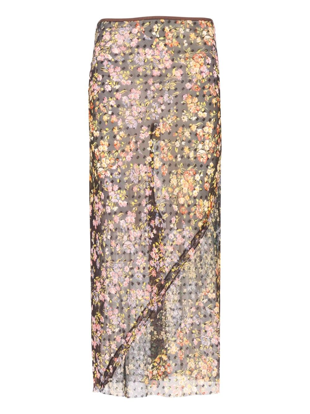 Dries Van Noten Sati Jacquard Printed Long Skirt With Mini Floral Patchwork Skirts - Multicolor | ef72d97da0c746e7a2ed5edbfd1b73ee9017c80c