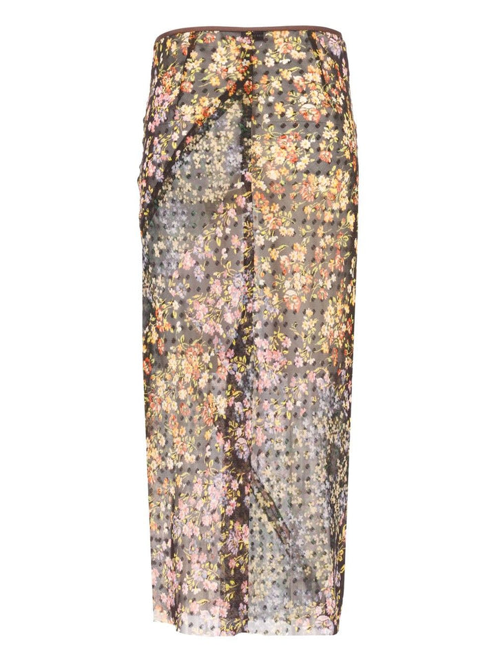 Dries Van Noten Bias-Cut Jacquard Midi Skirt Skirts - Multicolor | 1267136e5dad93f04813d4e0993c438d89078970