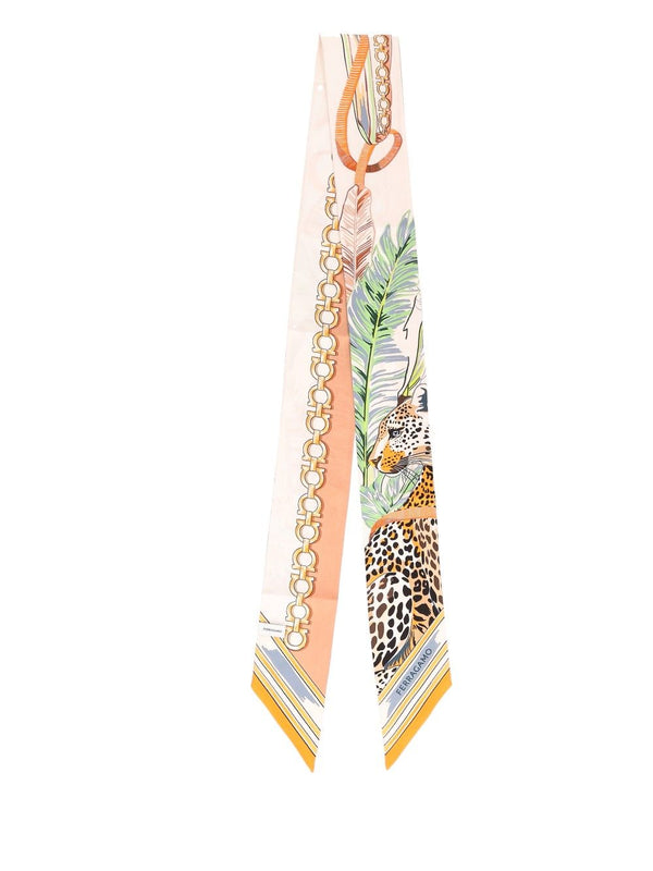 Bandeau/Mini Bandeau Felindra Print Scarves And Foulards Orange
