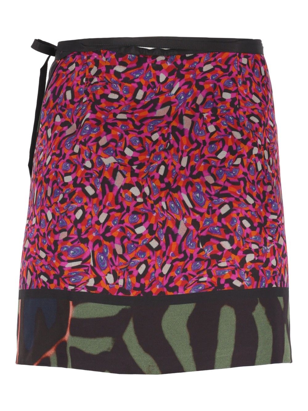 Dries Van Noten Gabrinas Printed Satin Wrap Mini Skirt Skirts - Multicolor | fafaf8c06e16f03414c3cfa3eaea5f237f05e267