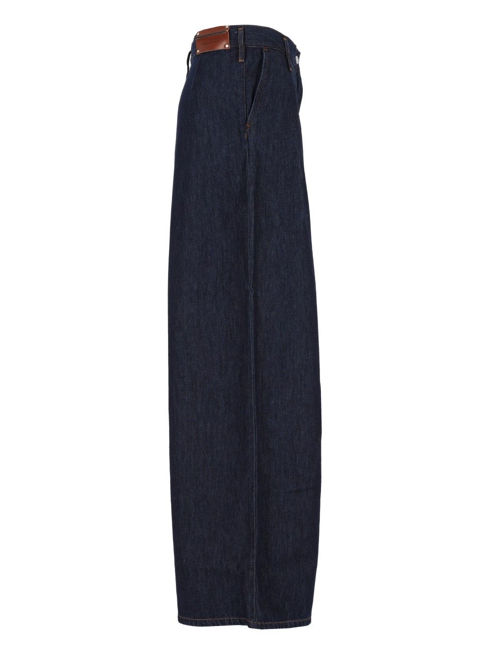 Dries Van Noten Pamplona Denim Pants Wide Leg Trousers - Blue | 7226b1c9d568d98d0bb5bdcc583d9306f2f86cf9