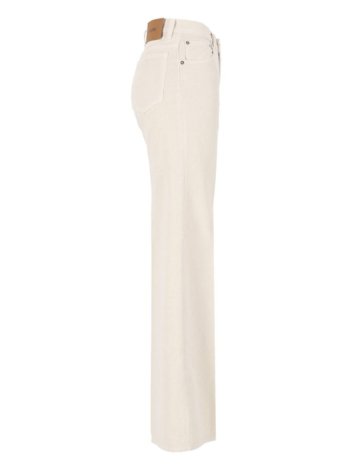 Haikure Clara Velvet Trousers - White | fe2e418bce770f646c6a7f9a6b7a103dde50fd5c