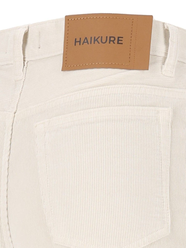 Haikure Clara Velvet Trousers - White | 39847398e904a3c33c5da1d13a3dd025fc4eb36a