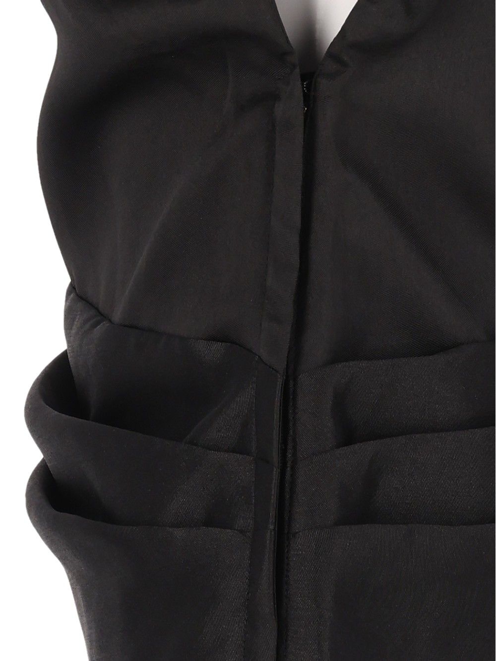 Self-Portrait Draped Taffeta Top Tops - Black | 7915cbea24c05e8c8661e76e76b87b8e31f34a79