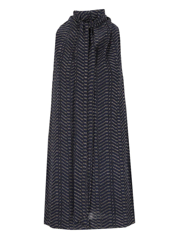 Long Dress Lurex Viscose Dresses Multicolor