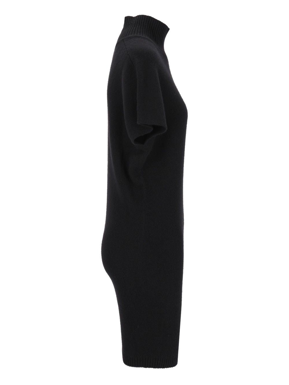 Federica Tosi Abito Corto M/M Collo Alto - Lana Merino/Cashmere Dresses - Black | 0cc770c4340ddb559b67d87c34f9b6983d4982ca