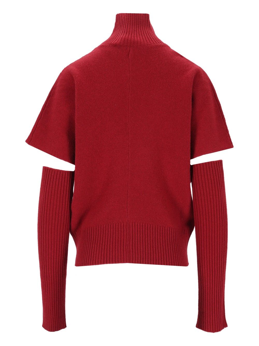 Federica Tosi Half-Sleeved Shirt With Arm Warmers Knitwear - Red | 29b13caaf4b889d58c8dde81f22f7c4b7624d900