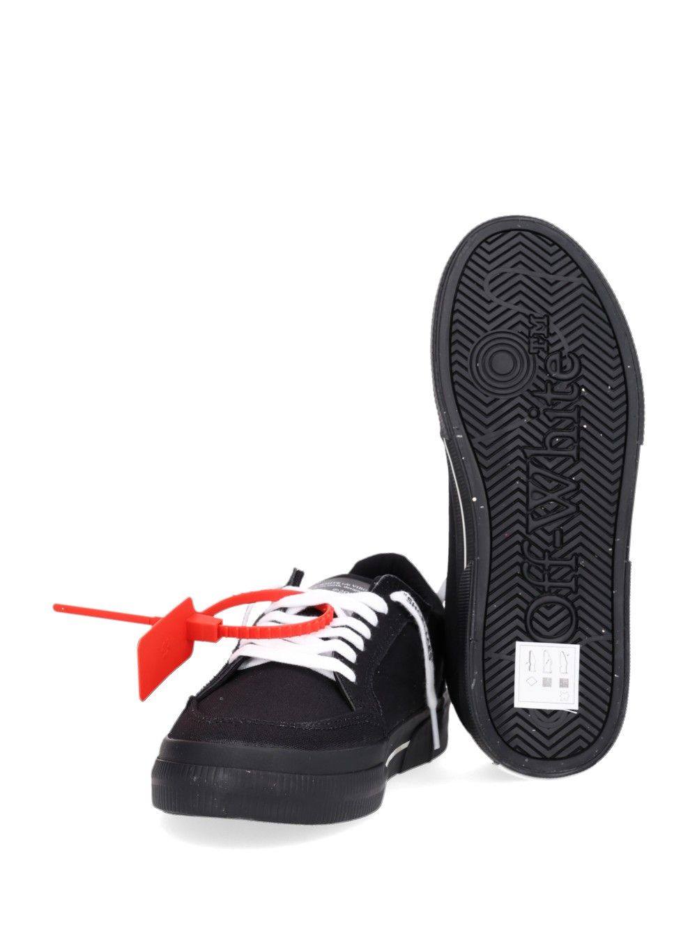 Off-White Vulcanized Low Sneakers - Black | 9d5df0d1c21c612246c4b5a151271530204dcd10