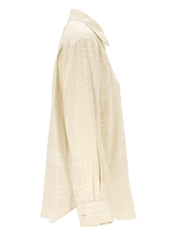 Burberry Dorothea Silk Check Shirt Shirts - White | 03a06792fc716e6ec34a851ae5e18478edf458db