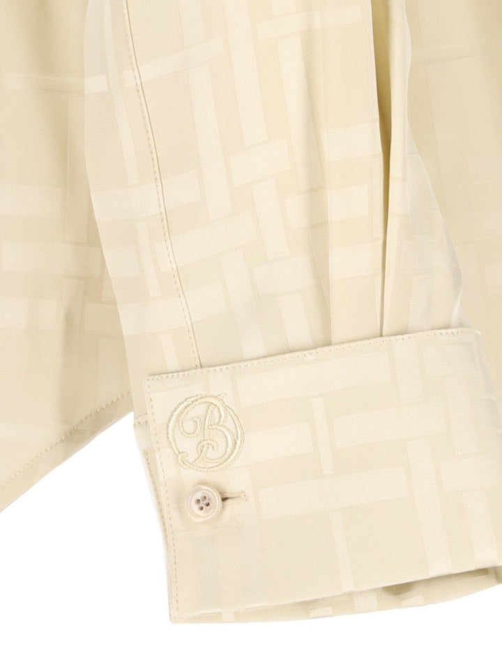 Burberry Dorothea Silk Check Shirt Shirts - White | ccb5461f32bc1cd1585fd88a211e757f4808cea9