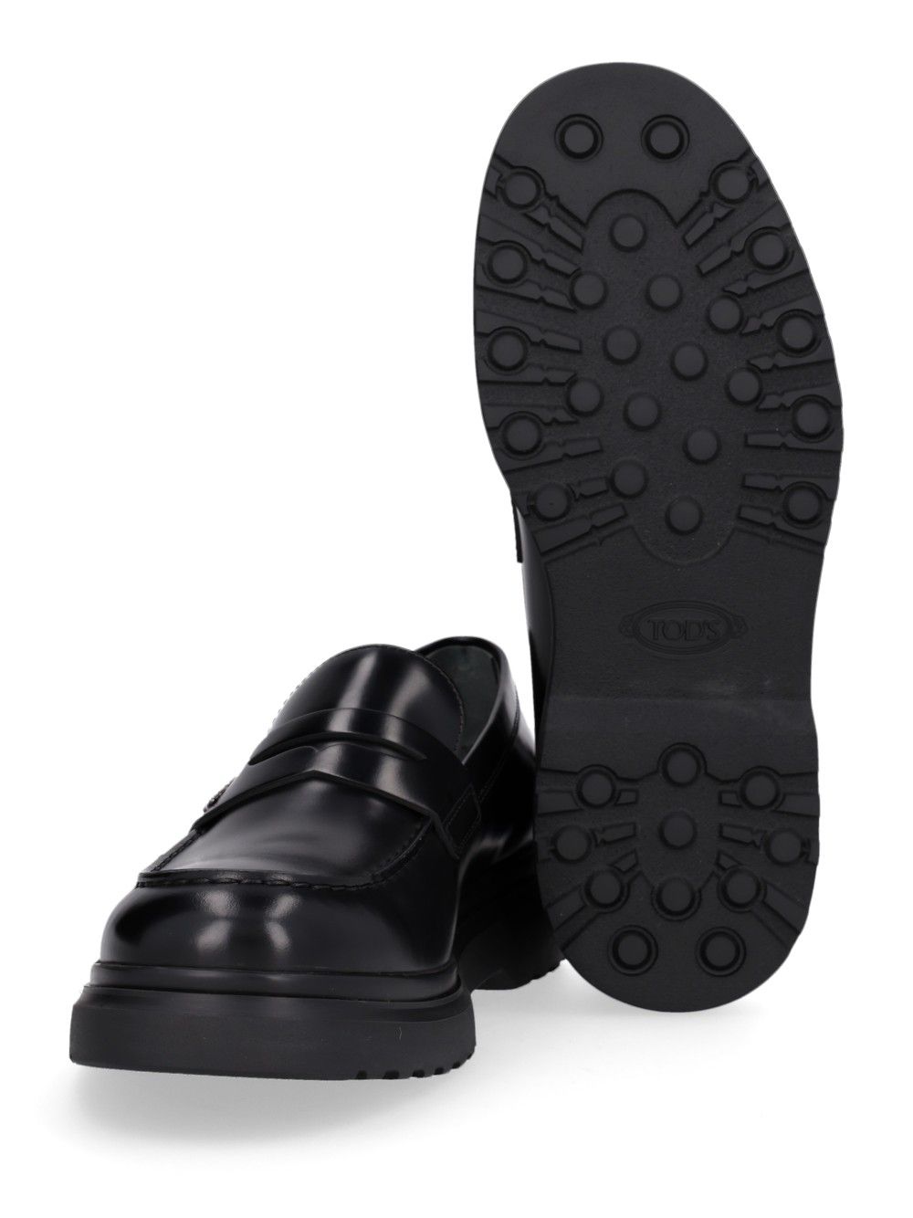 Tod'S Moc. Lettering Carrarmato Light 12m Scarpe basse - Black | 6a266c5fbaf26ce8e973cd275a28150c184984af