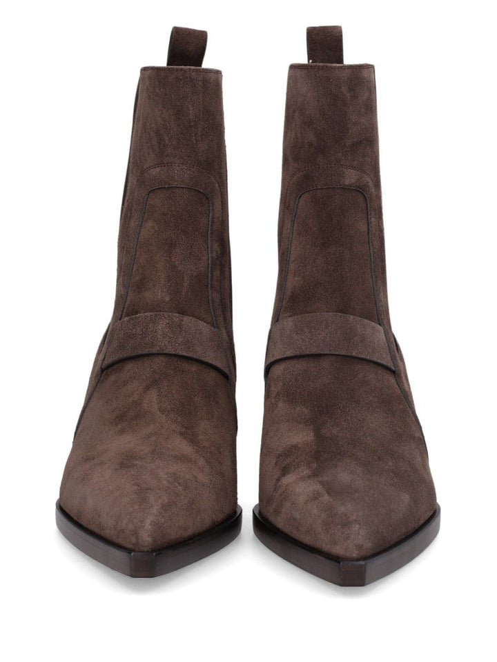 Rick Owens Sharp Wedge Sliver Boots - Brown | ba8db90e8c69184ed08a6397c03e38d3f01976aa