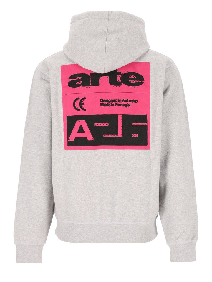 Arte Pink Back Print Hoodie Sweatshirts - Grey | 9d9611aca7e6cfbad143ffbc986b9342cb7c5be8