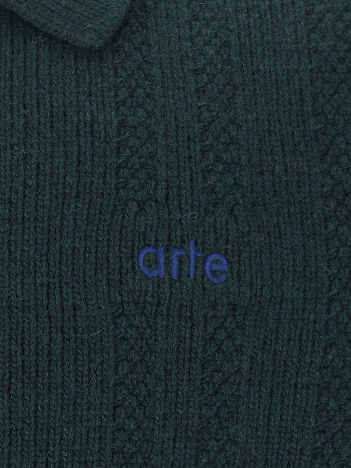 Arte Colour Line Cardigan Knitwear - Green | 3574a9bc9be8b5959dded30c9a4f561412d0441e