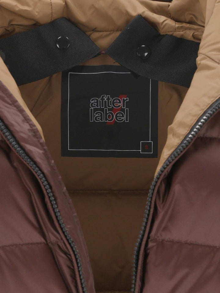 After Label Piumino Con Cappuccio Coats - Brown | 3016c7b3f2bbf474dd7bd114a665b284a3e50b6e