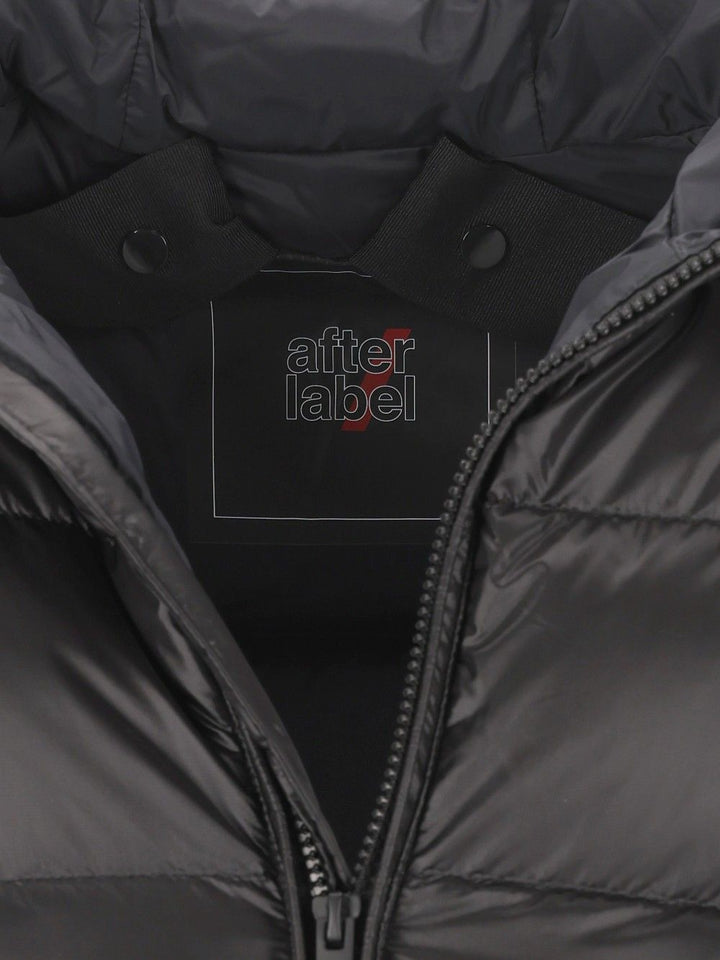 After Label Piumino Con Cappuccio Coats - Black | 0c2d44b760c55a671ea3b29e51e64786c65c6b75