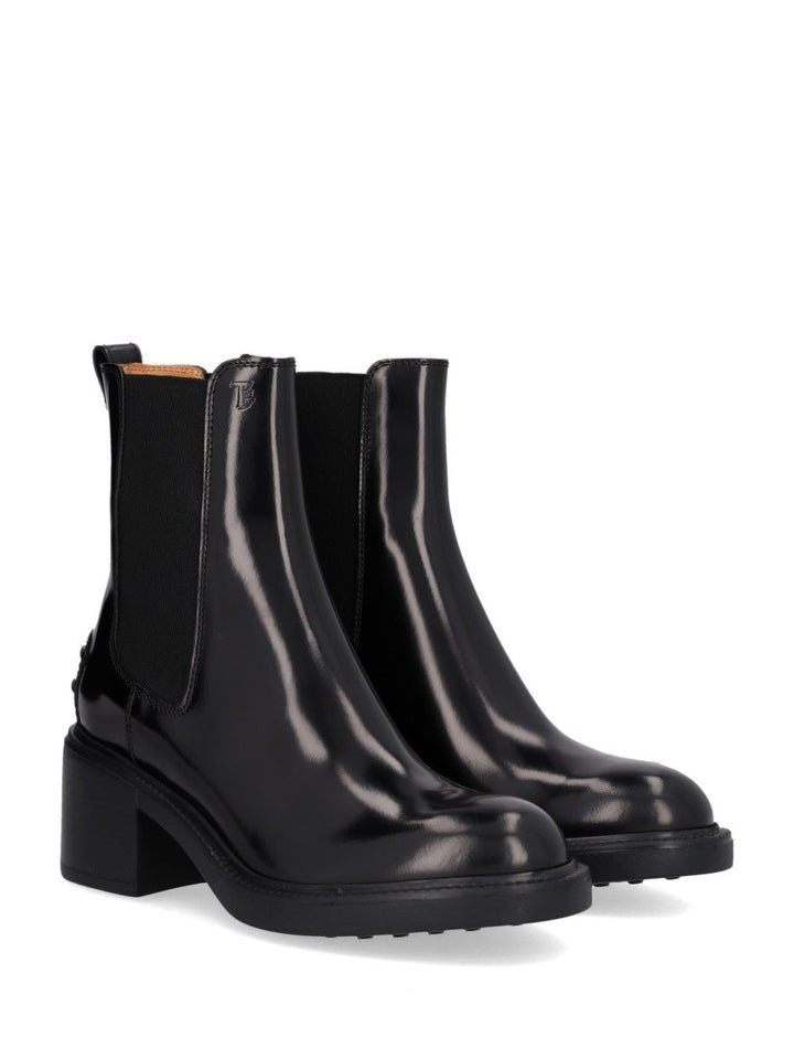 Tod'S Leather Ankle Boot Boots - Black | 0f03333c59e02552e3cfaaf375a1464bb8b9864b