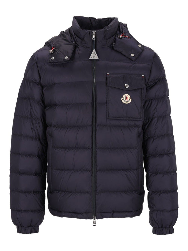 Moncler Verith Jacket Coats - Blue | 4105bc0e2cfe982734e7270beeebb72379bdfb8a